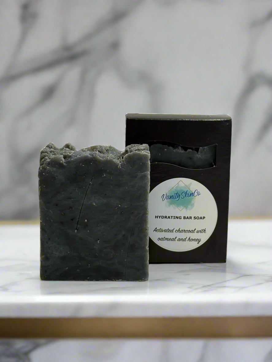 Hand Crafted Soap - Activated Charcoal with Oatmeal and Honey
